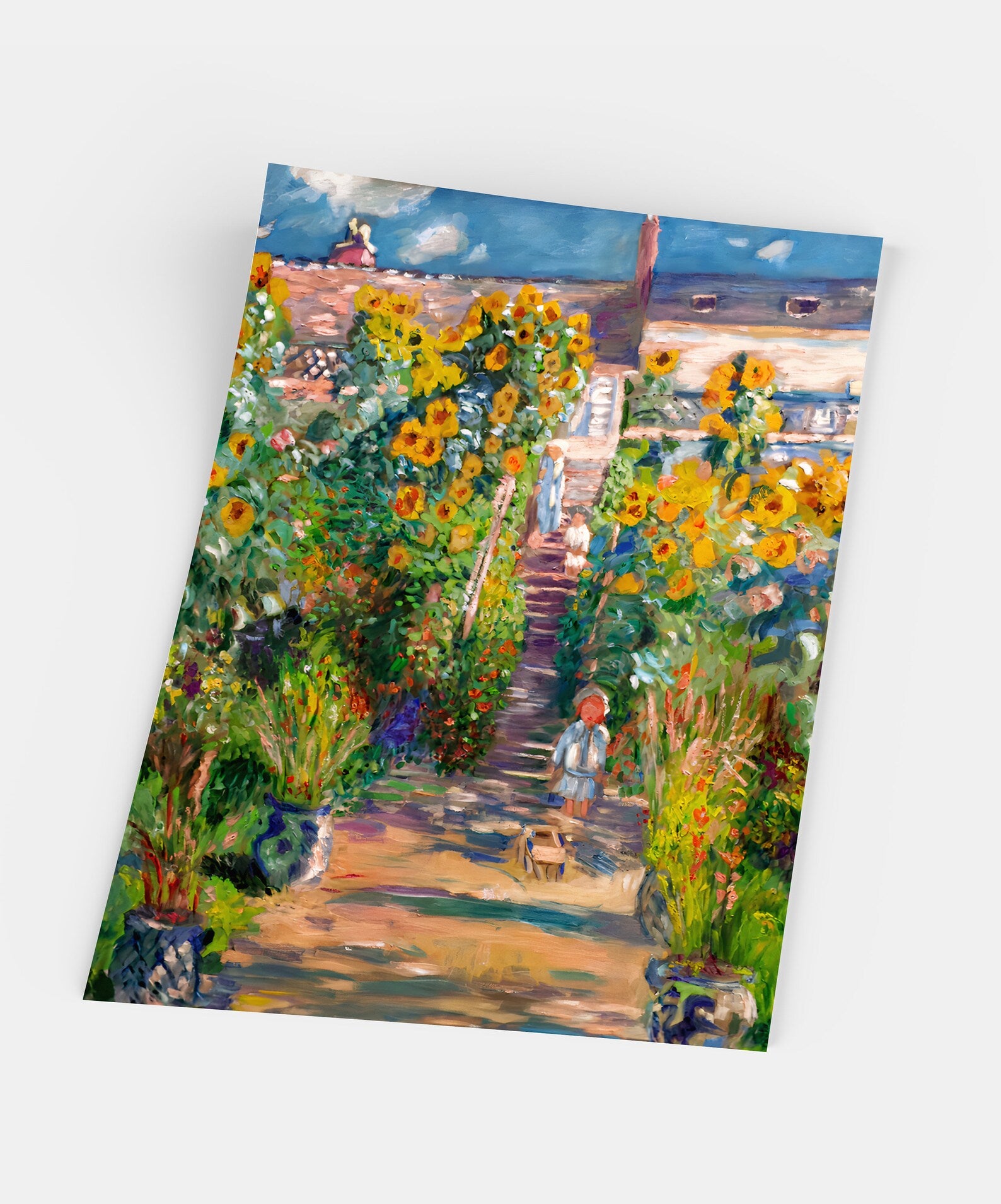 クロード・モネ、The Artist's Garden at Vetheuil The Artist's Garden at Vétheuil by Claude Monet