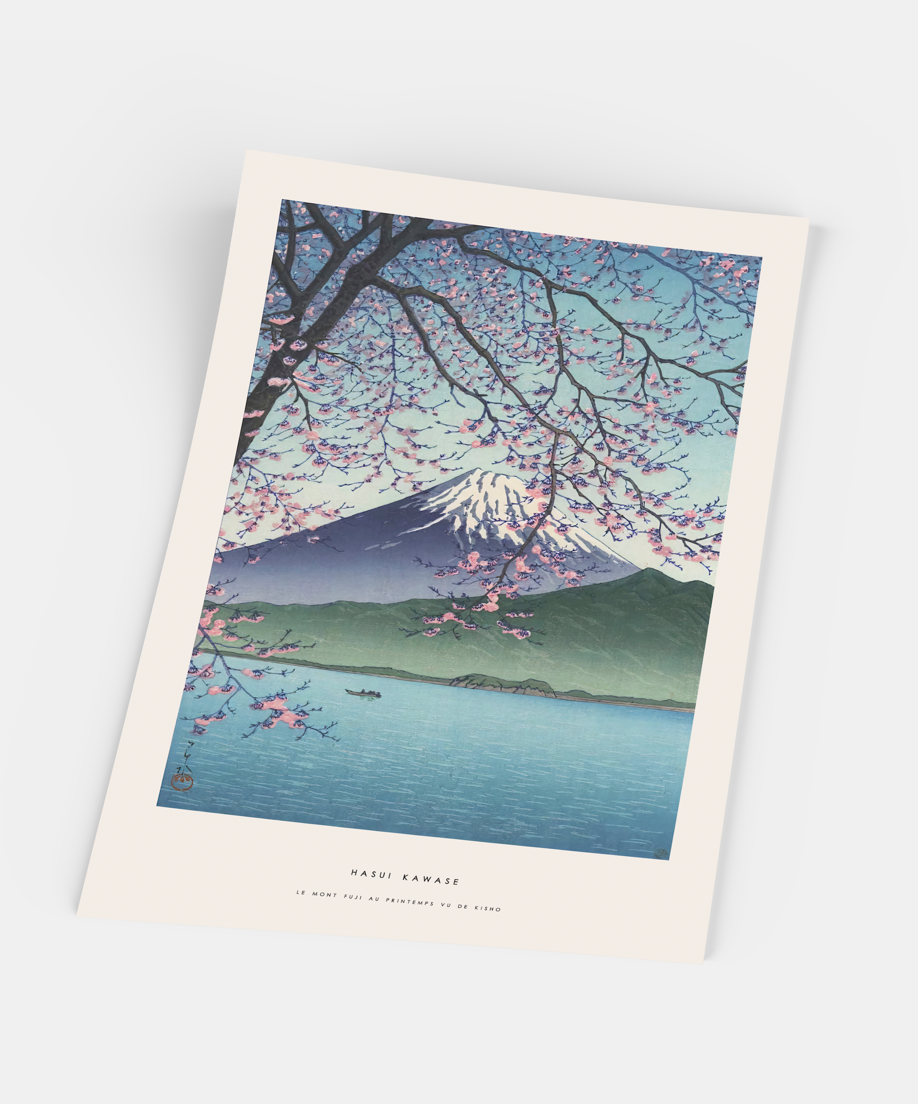 Hasui Kawase - le mont Fuji au printemps vu de Kisho