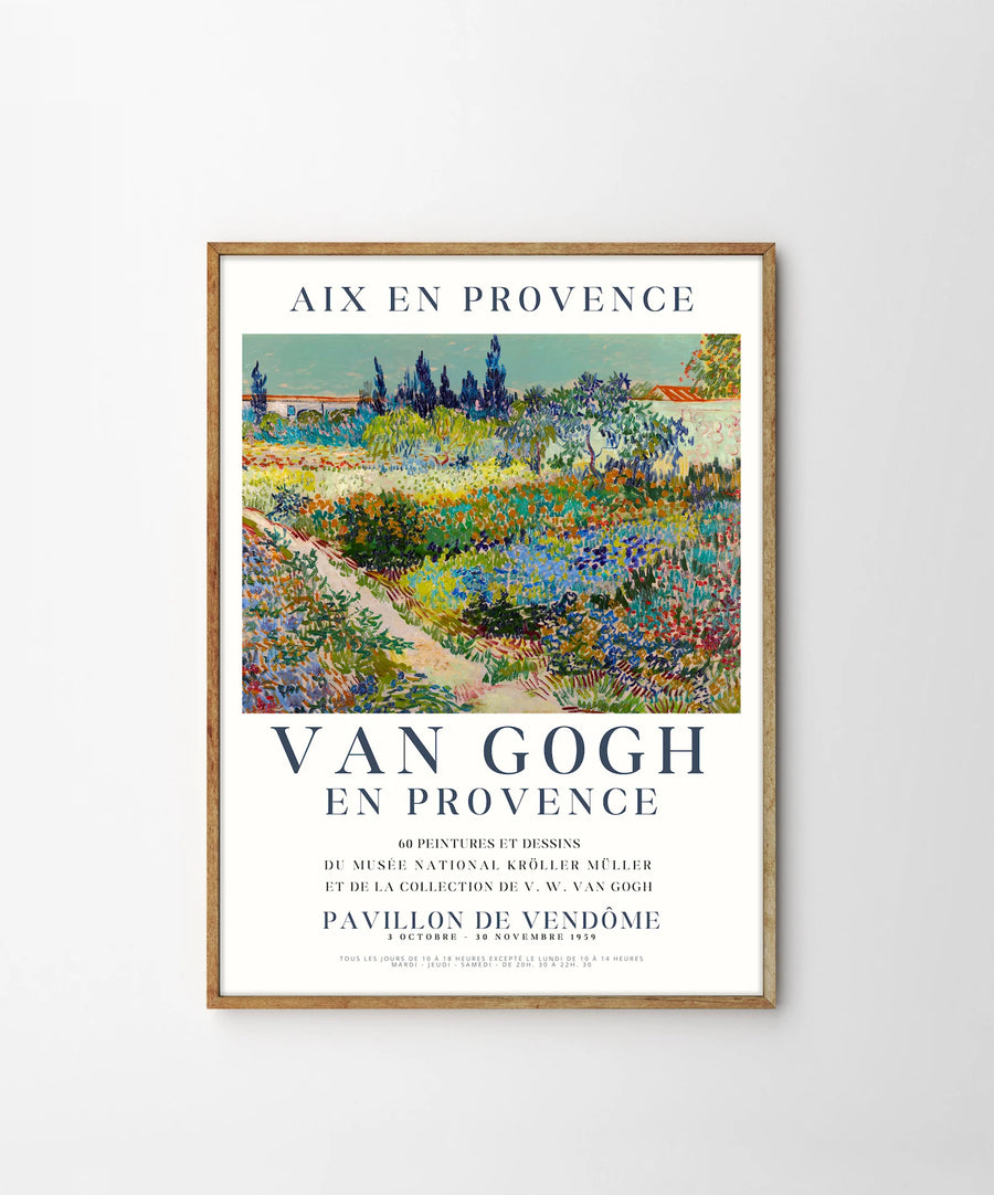 Vincent Van Gogh, Les Jardins d'Arles, affiche d'exposition