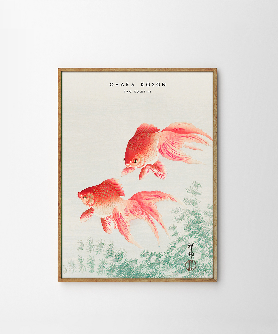 Ohara Koson, Two Goldfish