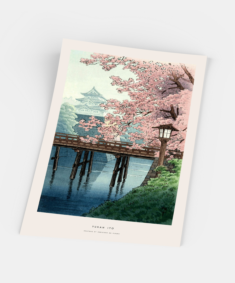 Yuhan Ito, Château et cerisiers en fleurs