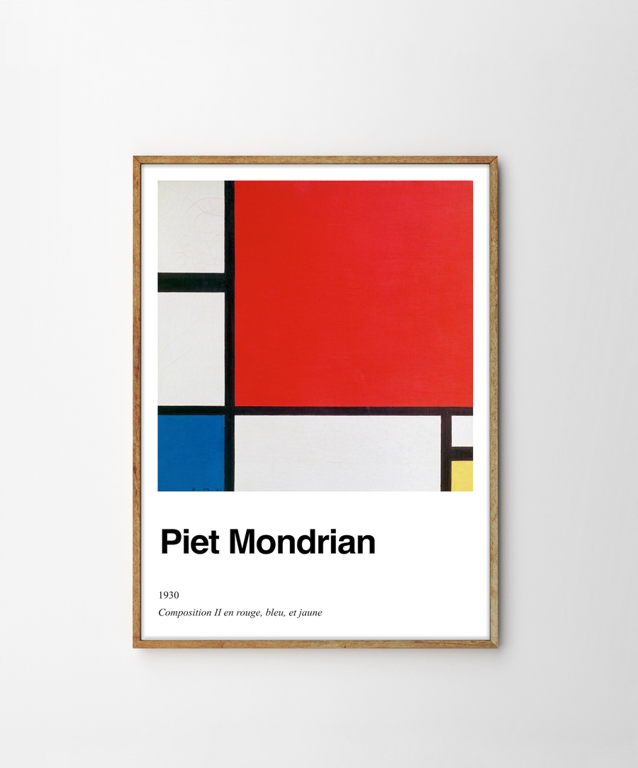 Piet Mondrian, Composition II en rouge, bleu et jaune