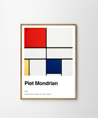 Tableau Imprimé Piet Mondrian 'Composition Rouge Bleu Et Jaune' - Giclée Sur Toile, Style De Stijl