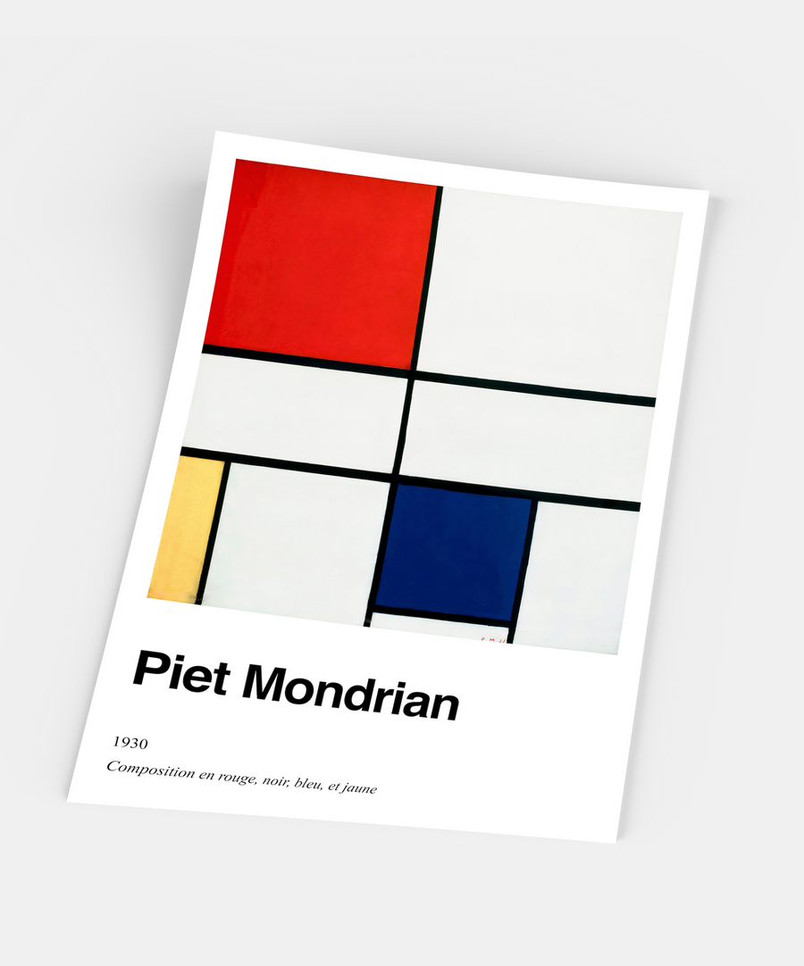 Piet Mondrian, Composition en rouge, noir, bleu et jaune