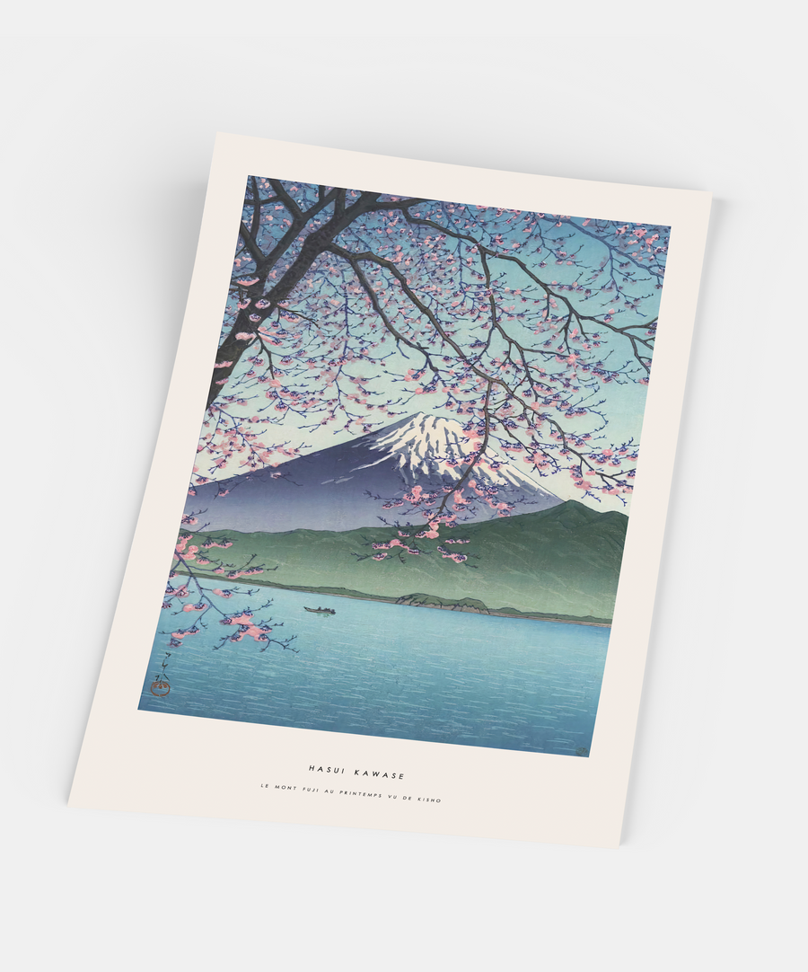 Hasui Kawase, Le mont Fuji au printemps vu de Kisho