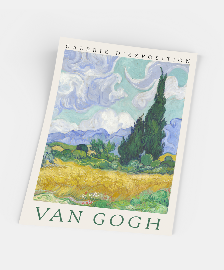 Vincent Van Gogh, Champs de ble avec cyprès