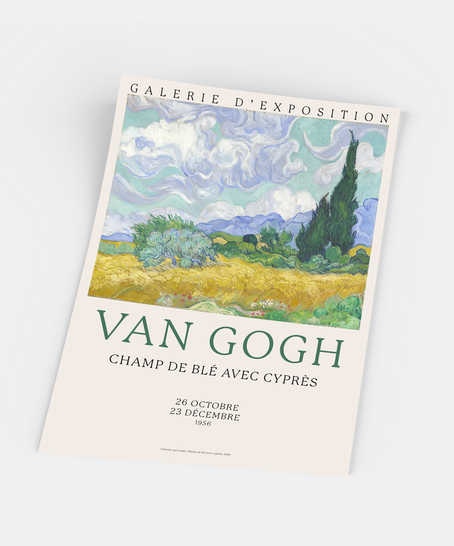 Vincent Van Gogh, Champs de blé avec cyprès